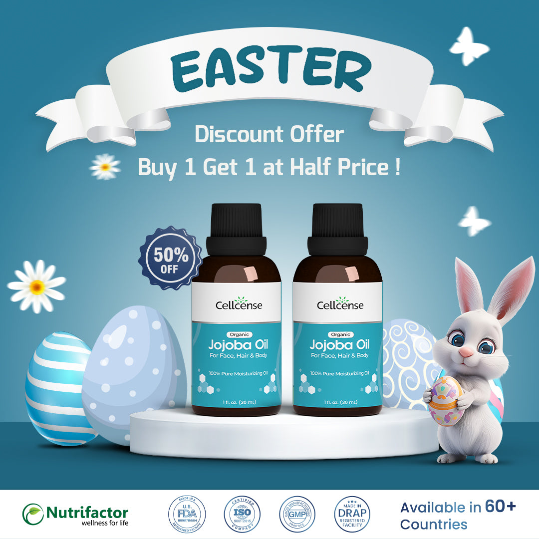 Jojoba Oil Easter Offer | Buy 1 Get 1 at Half Price