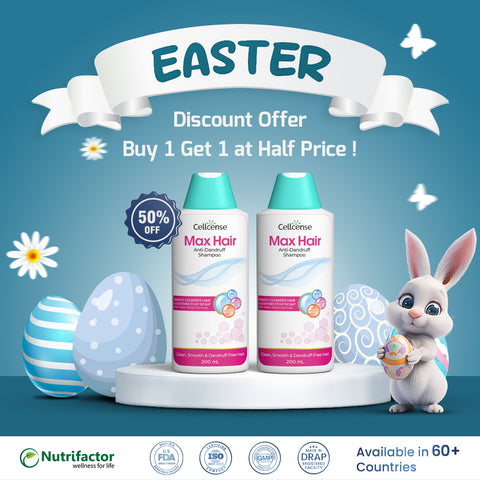Max Hair Shampoo Easter Offer | Buy 1 Get 1 at Half Price
