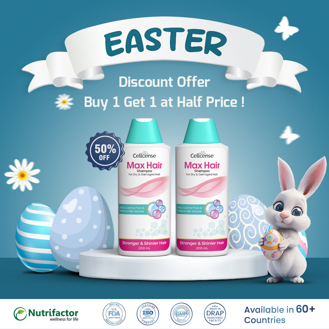 Max Hair Anti-Dandruff Shampoo Easter Offer | Buy 1 Get 1 at Half Price